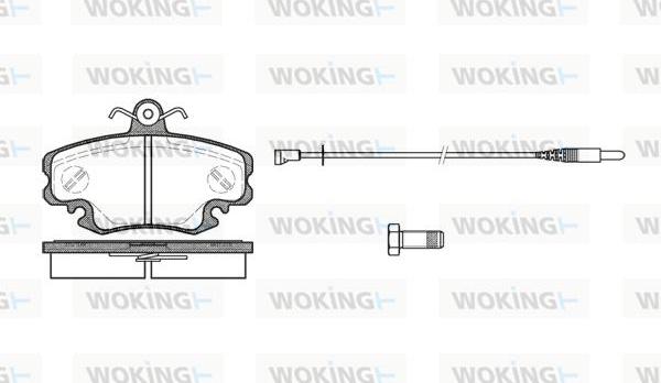 Woking P0413.30 - Bremžu uzliku kompl., Disku bremzes ps1.lv