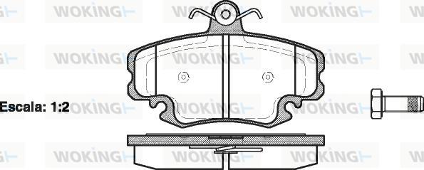 Woking P0413.20 - Bremžu uzliku kompl., Disku bremzes ps1.lv