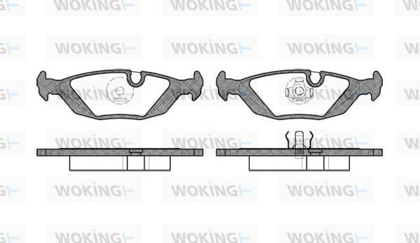 Woking P0553.10 - Bremžu uzliku kompl., Disku bremzes ps1.lv