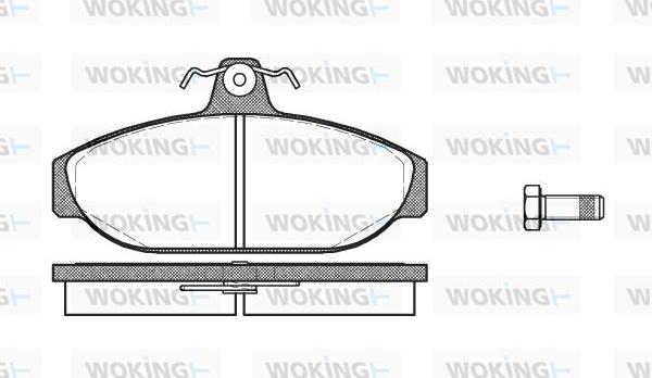 Woking P0563.00 - Bremžu uzliku kompl., Disku bremzes ps1.lv