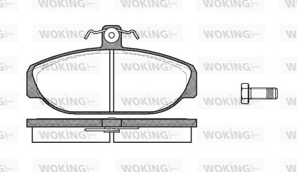 Woking P0563.10 - Bremžu uzliku kompl., Disku bremzes ps1.lv