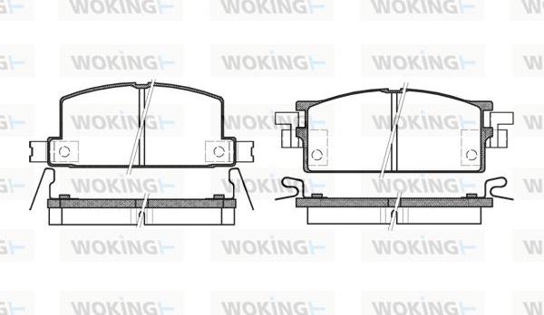 Woking P0533.04 - Bremžu uzliku kompl., Disku bremzes ps1.lv