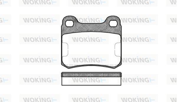 Woking P0573.00 - Bremžu uzliku kompl., Disku bremzes ps1.lv