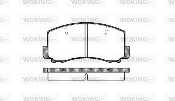 Woking P0653.00 - Bremžu uzliku kompl., Disku bremzes ps1.lv