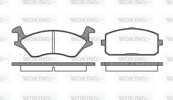 Woking P0053.00 - Bremžu uzliku kompl., Disku bremzes ps1.lv