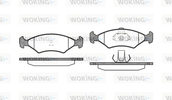 Woking P0193.10 - Bremžu uzliku kompl., Disku bremzes ps1.lv