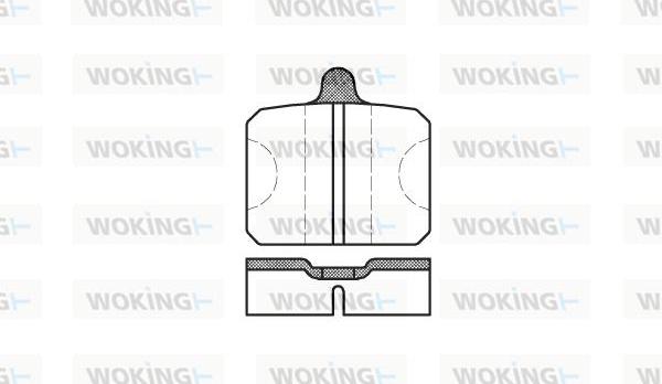 Woking P0183.00 - Bremžu uzliku kompl., Disku bremzes ps1.lv