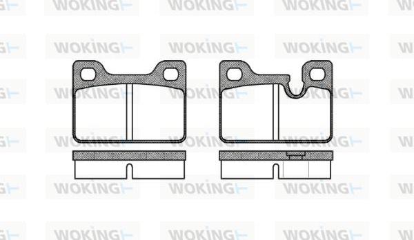 Woking P0133.00 - Bremžu uzliku kompl., Disku bremzes ps1.lv