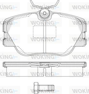 Woking P0893.00 - Bremžu uzliku kompl., Disku bremzes ps1.lv