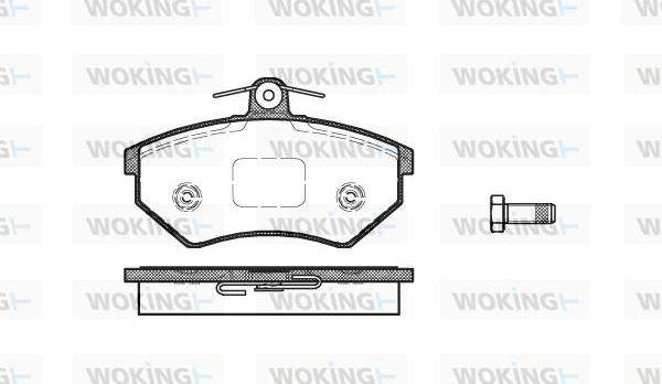 Woking P0343.40 - Bremžu uzliku kompl., Disku bremzes ps1.lv