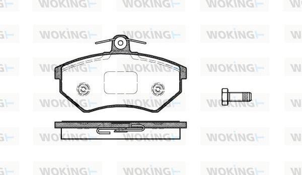 Woking P0343.50 - Bremžu uzliku kompl., Disku bremzes ps1.lv