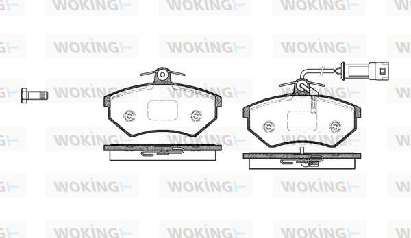 Woking P0343.52 - Bremžu uzliku kompl., Disku bremzes ps1.lv