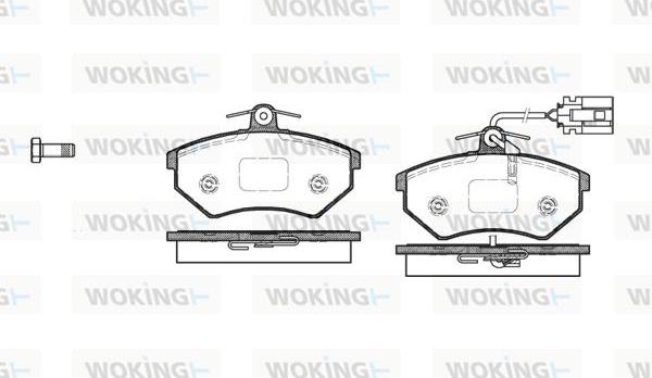 Woking P0343.62 - Bremžu uzliku kompl., Disku bremzes ps1.lv