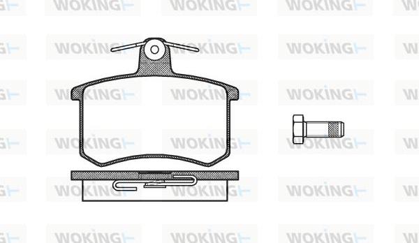 Woking P0353.10 - Bremžu uzliku kompl., Disku bremzes ps1.lv