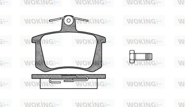 Woking P0353.20 - Bremžu uzliku kompl., Disku bremzes ps1.lv