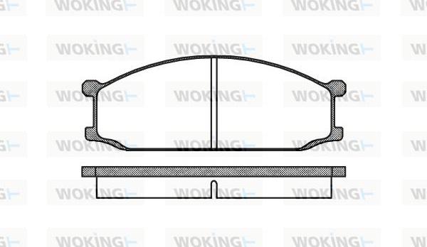 Woking P0363.00 - Bremžu uzliku kompl., Disku bremzes ps1.lv