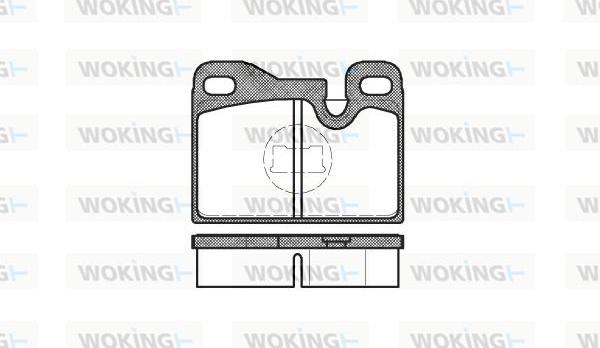 Woking P0303.00 - Bremžu uzliku kompl., Disku bremzes ps1.lv