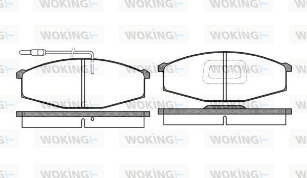 Woking P0293.02 - Bremžu uzliku kompl., Disku bremzes ps1.lv