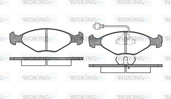 Woking P0243.02 - Bremžu uzliku kompl., Disku bremzes ps1.lv