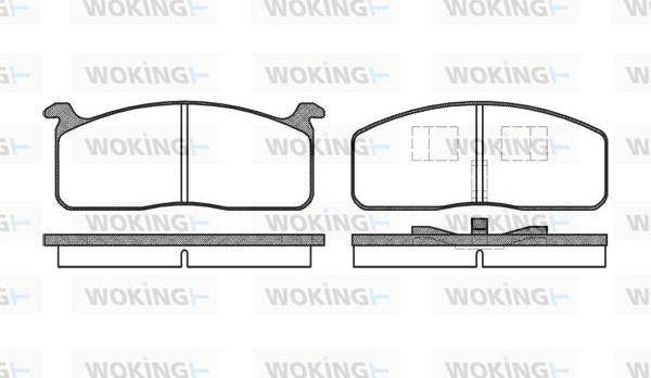 Woking P0203.00 - Bremžu uzliku kompl., Disku bremzes ps1.lv