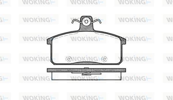 Woking P0283.50 - Bremžu uzliku kompl., Disku bremzes ps1.lv