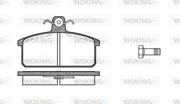 Woking P0283.00 - Bremžu uzliku kompl., Disku bremzes ps1.lv