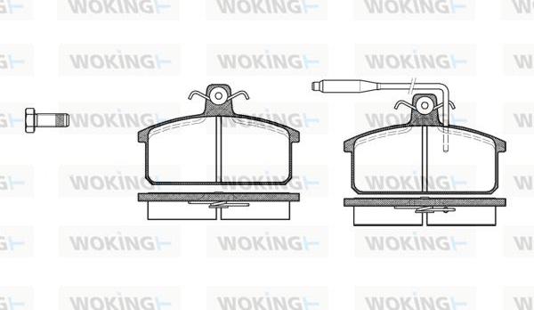 Woking P0283.02 - Bremžu uzliku kompl., Disku bremzes ps1.lv