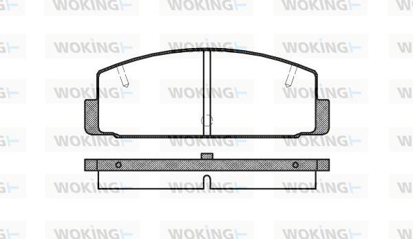 Woking P0793.10 - Bremžu uzliku kompl., Disku bremzes ps1.lv