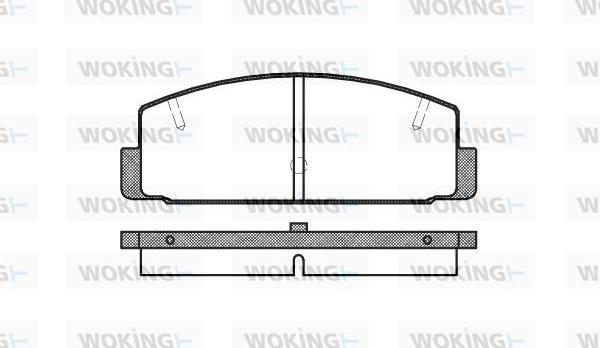 Woking P0793.20 - Bremžu uzliku kompl., Disku bremzes ps1.lv