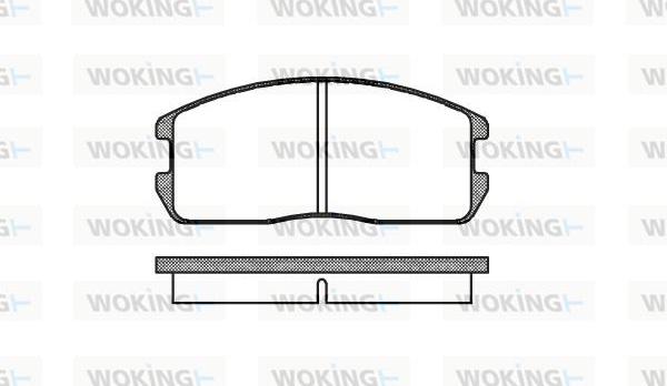 Woking P0753.00 - Bremžu uzliku kompl., Disku bremzes ps1.lv