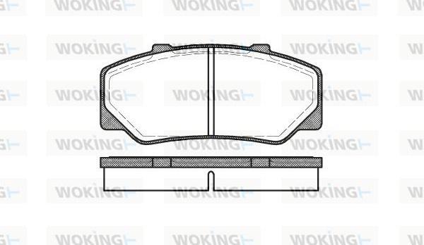 Woking P0763.00 - Bremžu uzliku kompl., Disku bremzes ps1.lv