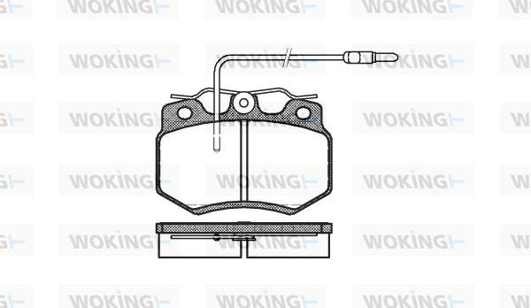 Woking P0703.04 - Bremžu uzliku kompl., Disku bremzes ps1.lv