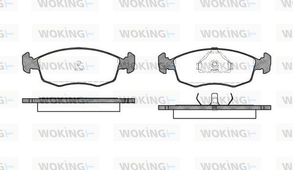 Woking P0723.00 - Bremžu uzliku kompl., Disku bremzes ps1.lv