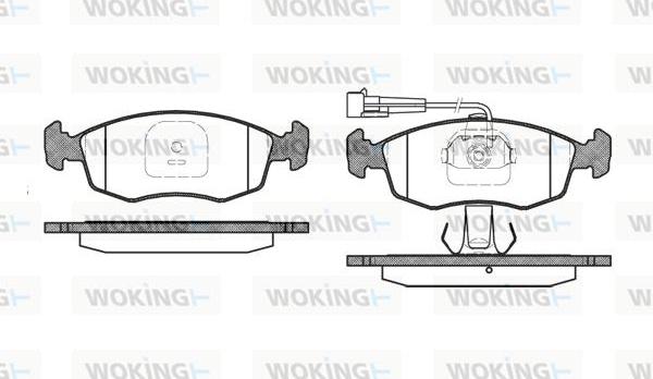 Woking P0723.12 - Bremžu uzliku kompl., Disku bremzes ps1.lv