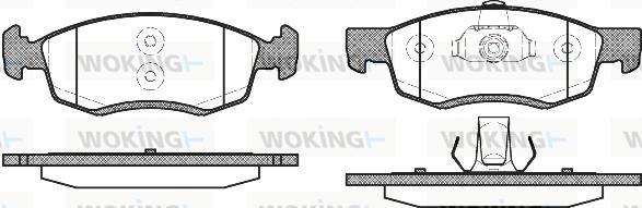 Woking P0723.32 - Bremžu uzliku kompl., Disku bremzes ps1.lv