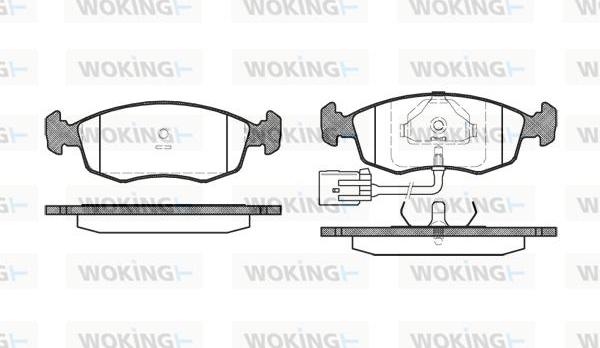 Woking P0723.22 - Bremžu uzliku kompl., Disku bremzes ps1.lv