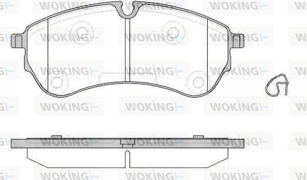 Woking P19303.00 - Bremžu uzliku kompl., Disku bremzes ps1.lv