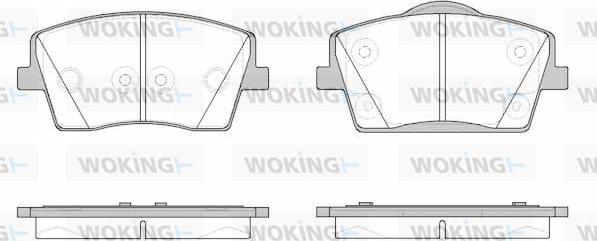 Woking P19233.00 - Bremžu uzliku kompl., Disku bremzes ps1.lv