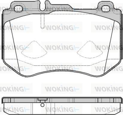 Woking P14913.00 - Bremžu uzliku kompl., Disku bremzes ps1.lv