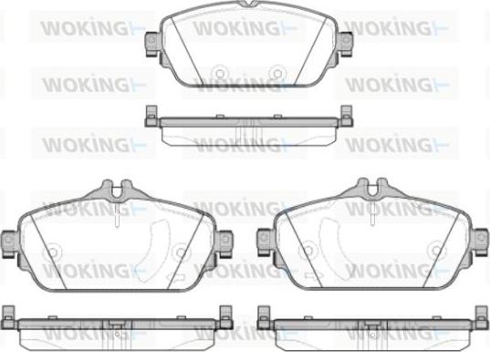 Woking P14923.08 - Bremžu uzliku kompl., Disku bremzes ps1.lv