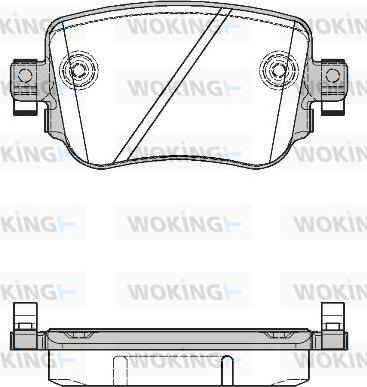 Woking P14493.08 - Bremžu uzliku kompl., Disku bremzes ps1.lv