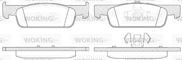 Woking P14403.00 - Bremžu uzliku kompl., Disku bremzes ps1.lv