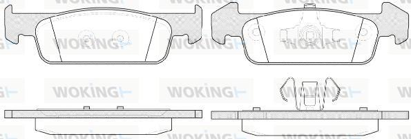 Woking P14403.10 - Bremžu uzliku kompl., Disku bremzes ps1.lv