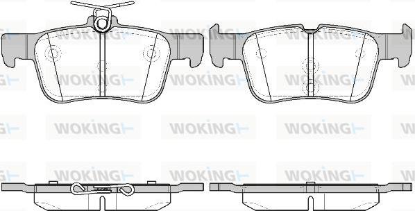 Woking P14513.42 - Bremžu uzliku kompl., Disku bremzes ps1.lv