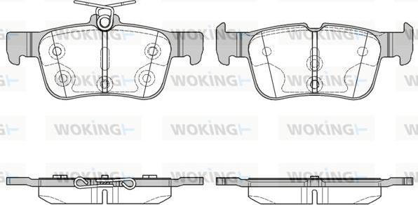 Woking P14513.00 - Bremžu uzliku kompl., Disku bremzes ps1.lv