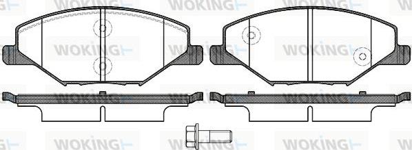 Woking P14533.00 - Bremžu uzliku kompl., Disku bremzes ps1.lv