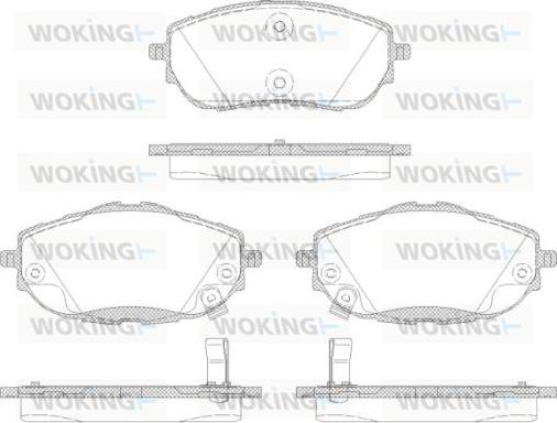 Woking P14613.02 - Bremžu uzliku kompl., Disku bremzes ps1.lv