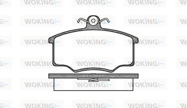 Woking P1463.00 - Bremžu uzliku kompl., Disku bremzes ps1.lv