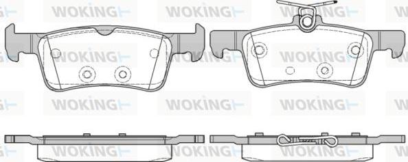 Woking P14633.10 - Bremžu uzliku kompl., Disku bremzes ps1.lv