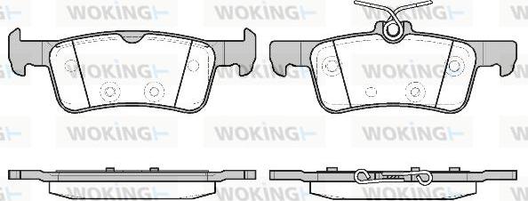 Woking P14633.20 - Bremžu uzliku kompl., Disku bremzes ps1.lv